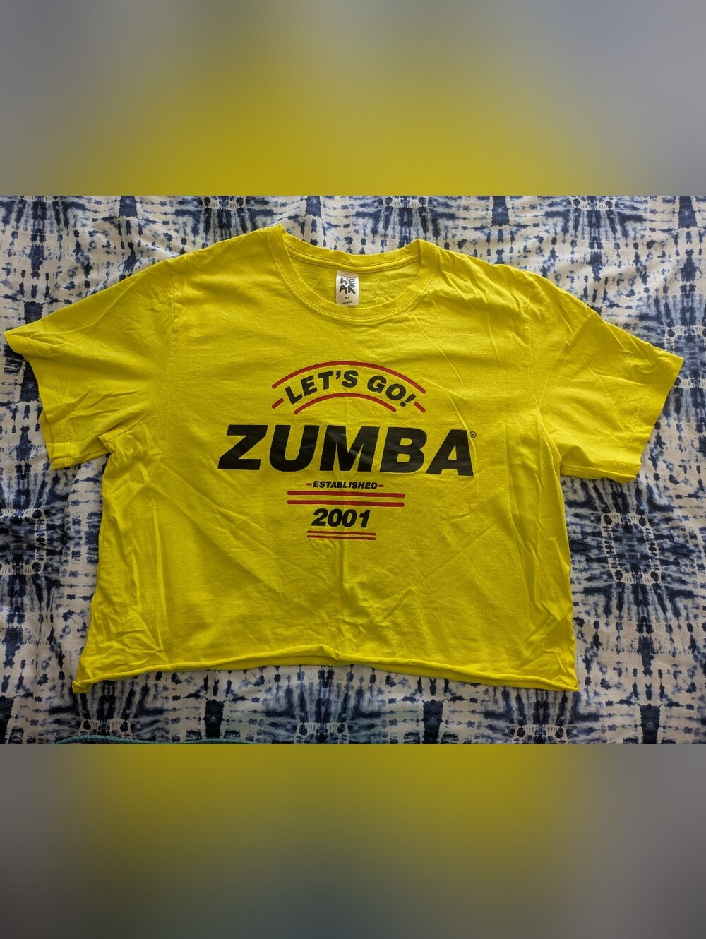 Zumba Fitness Yellow 'Let's Go!' Graphic Tee
